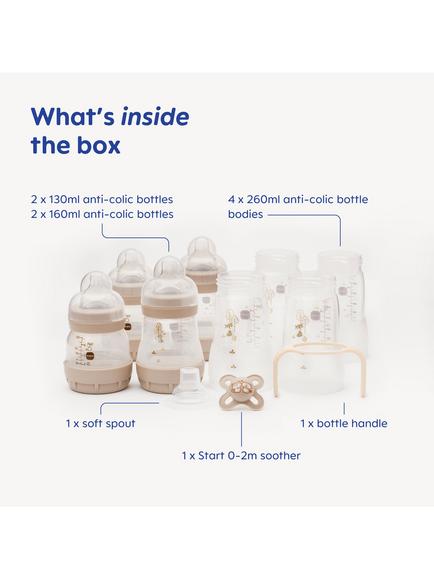 MAM Easy Start Anti-Colic Bottle Feeding Starter Set - view 2, Beige