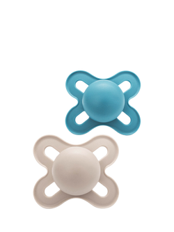 MAM Start Silicone Soother, 0-2 Months, Pack of 2, Blue