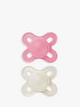 MAM Start Silicone Soother, 0-2 Months, Pack of 2, Pink