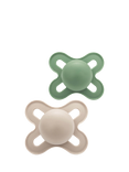 MAM Start Silicone Soother, 0-2 Months, Pack of 2, Green