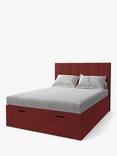 Koti Home Avon Upholstered Ottoman Storage Bed, Super King Size, Luxe Velvet Rust