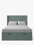 Koti Home Astley Upholstered Ottoman Storage Bed, Double