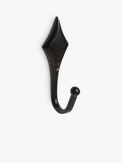 John Lewis Diamond Tieback Hook, Pack of 2, Black