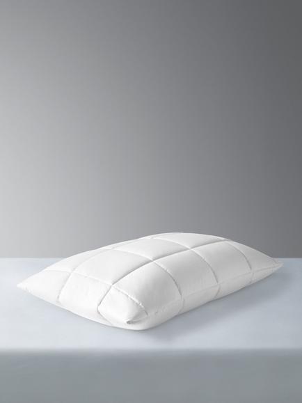 John Lewis Quilted Clusterfibre Standard Pillow Protector, White