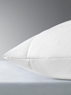 John Lewis Quilted Clusterfibre Standard Pillow Protector - view 2, White