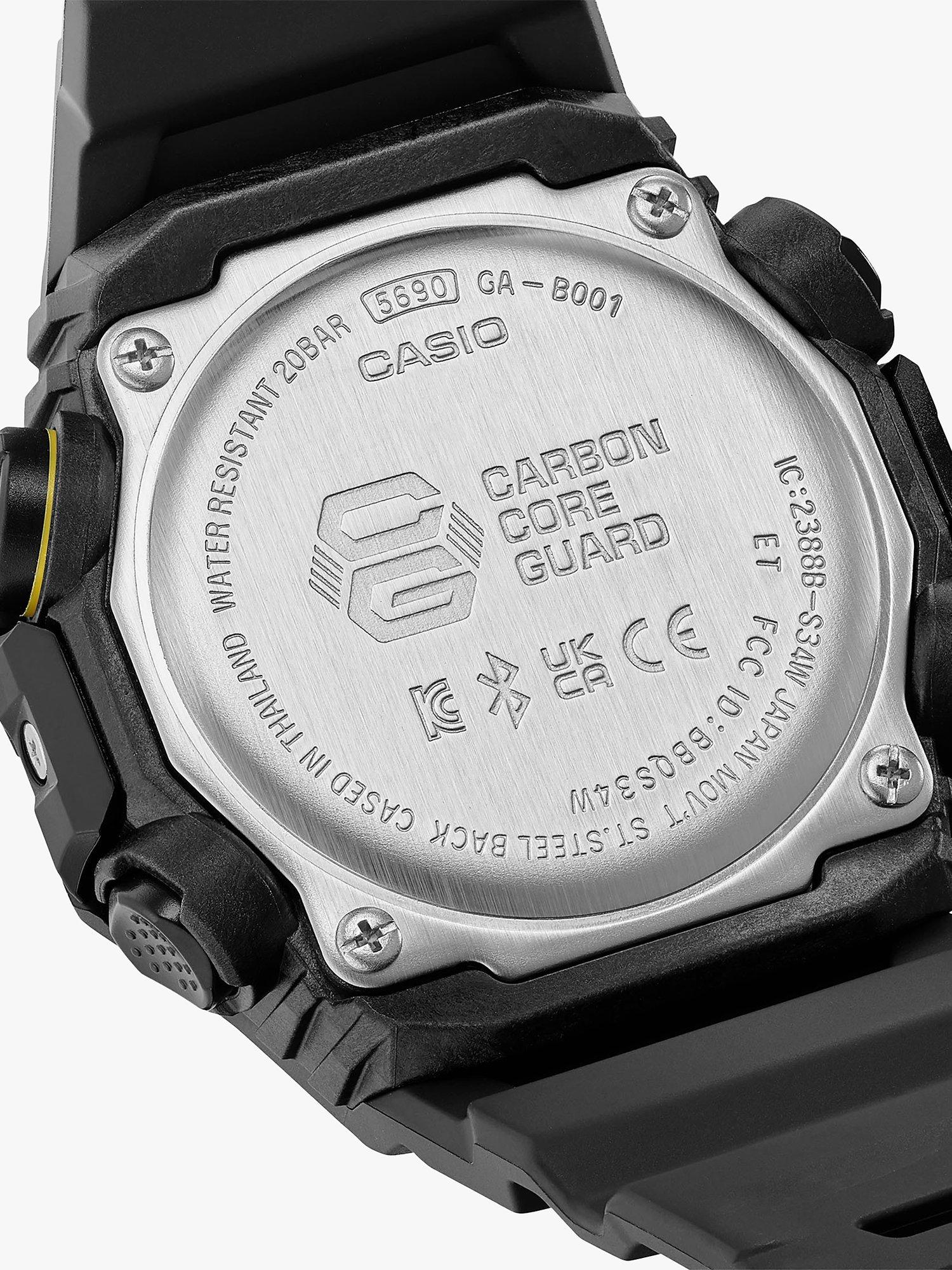 Product image 6 of 6, which shows Casio GA-B001CY-1AER Men's G-Shock Combi Resin Strap Watch, Black
