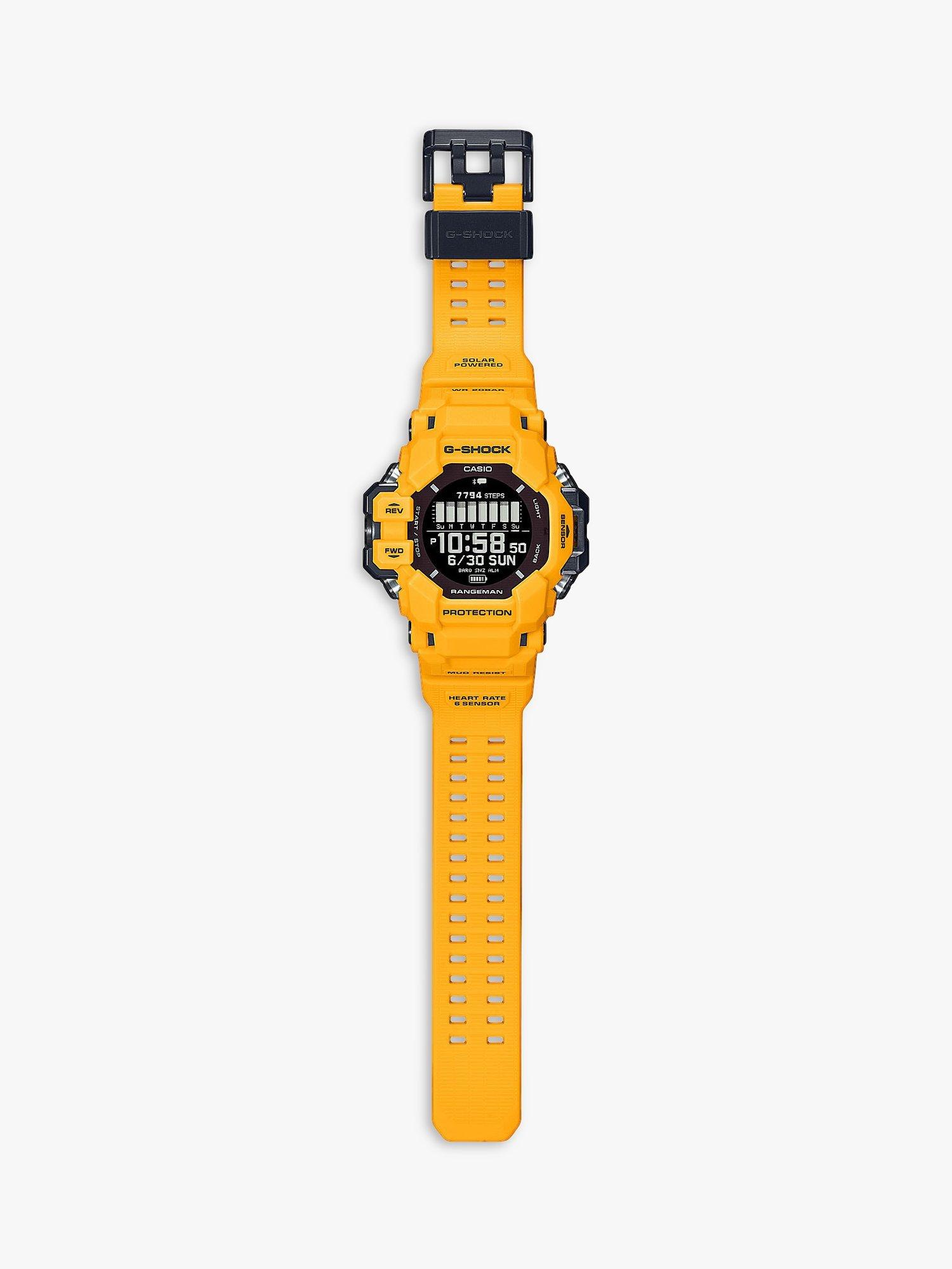 Casio Men s G SHOCK Rangeman Solar Resin Strap Watch Yellow GPR H1000 9ER