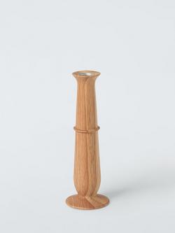 John Lewis Wooden Candlestick Candle Holder, Neutral, Neutral