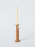 John Lewis Wooden Candlestick Candle Holder, Neutral