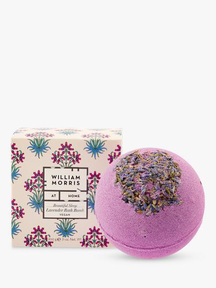 William Morris At Home Beautiful Sleep Lavender Bath Bomb, 200g, Multi