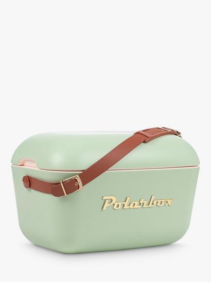 Polarbox Classic Picnic Cooler Box, Olive Green/Gold