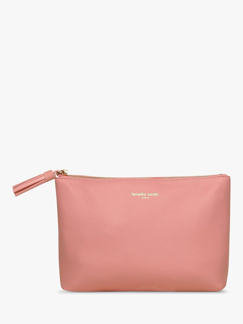 Fenella Smith Tassel Zip Wash Bag, Blush