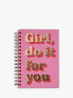 Tache Crafts A5 Girl Do It For You Notebook, Pink, Pink