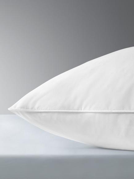John Lewis Natural Duck Feather Pillow Pair, Soft - view 2, White
