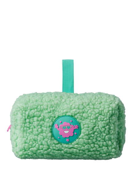 Tinc Mintees Fluffy Pencil Case, Green, Green