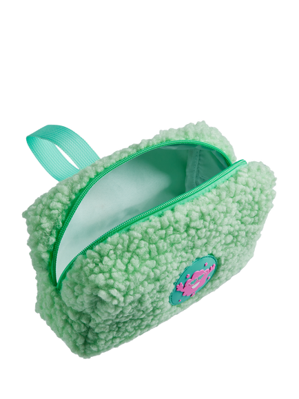 Tinc Mintees Fluffy Pencil Case, Green - view 2, Green