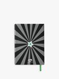 Tinc Hugga Padded A5 Notebook, Black/Green