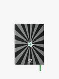 Tinc Hugga Padded A5 Notebook, Black/Green