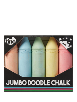 Tinc Jumbo Doodle Chalk, Pack of 5, Multi, Multi