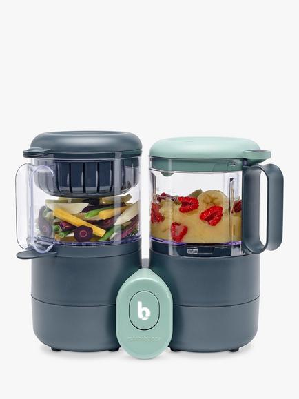 Babymoov Nutribaby One 4-in-1 Food Prep Machine, Grey/Green