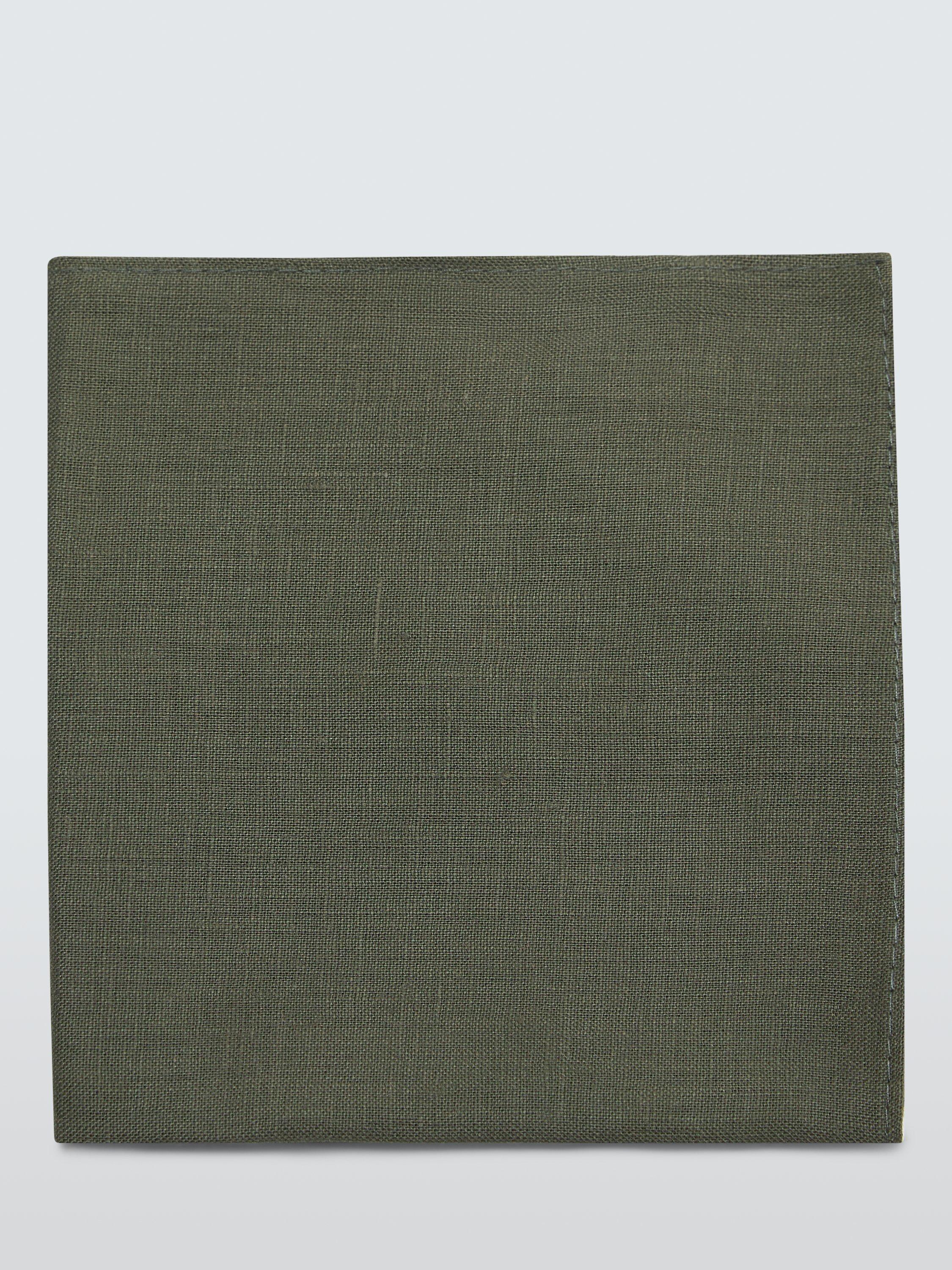 John Lewis Linen Pocket Square, Khaki