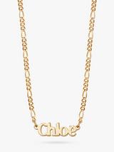 Daisy London Personalised Nameplate Figaro Chain Necklace