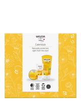 Weleda Calendula Shampoo & Body Wash, Nappy Cream and Balm Baby Gift Set