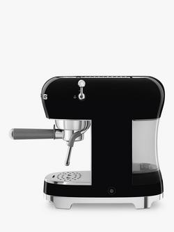 Smeg ECF02 Espresso Machine - view 2, Black/Grey