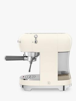 Smeg ECF02 Espresso Machine - view 2, Cream