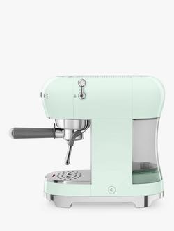 Smeg ECF02 Espresso Machine - view 2, Pastel Green