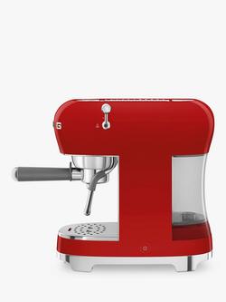 Smeg ECF02 Espresso Machine - view 2, Red