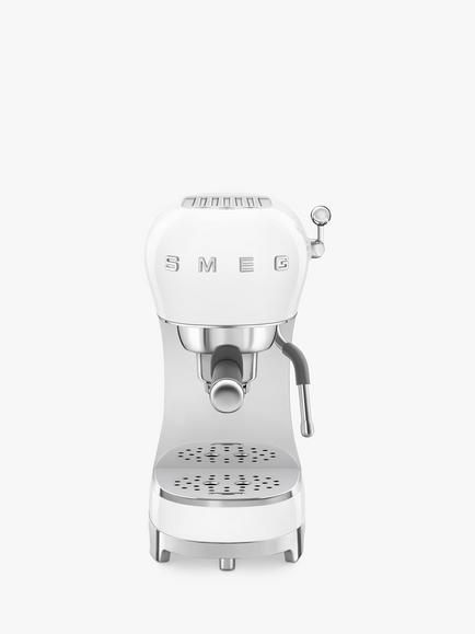 Smeg ECF02 Espresso Machine, White