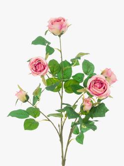 Floralsilk Artificial Juliet Rose Spray, Pink, Pink