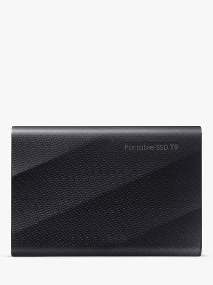 Samsung T9 USB 3.2 Gen 2 Portable SSD Hard Drive, 1TB, Black, Black