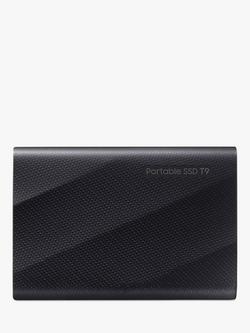 Samsung T9 USB 3.2 Gen 2 Portable SSD Hard Drive, 4TB, Black, Black