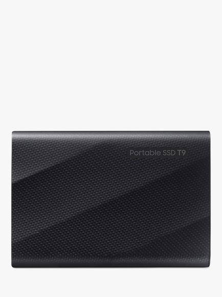 Samsung T9 USB 3.2 Gen 2 Portable SSD Hard Drive, 4TB, Black, Black