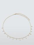 John Lewis Dainty Pearl Drop Necklace, Gold