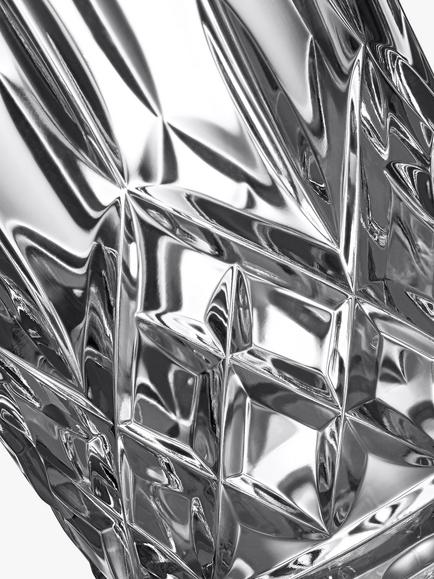 Waterford Crystal Cut Glass Lismore Vase, H20cm - view 2, Clear