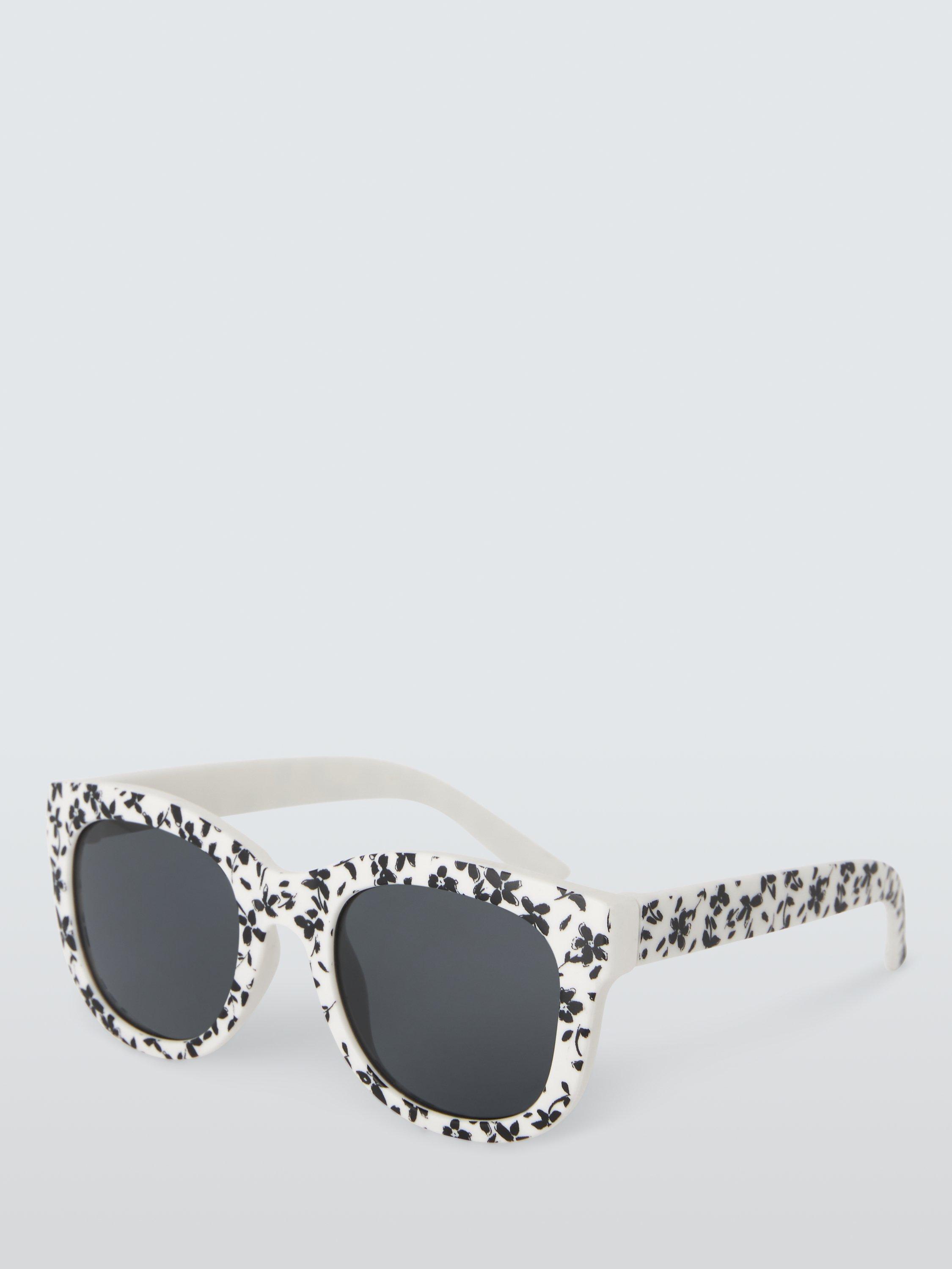 John Lewis Kids Monochrome Floral Sunglasses Multi