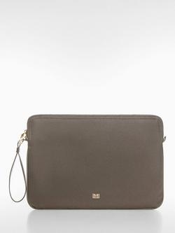 Mango Nil Large Zipped Laptop Case, Dark Grey - view 2, Dark Grey