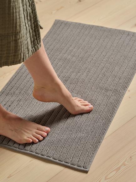 Bedfolk Plush Bath Mat, Slate