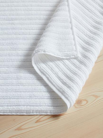 Bedfolk Plush Bath Mat - view 2, Snow