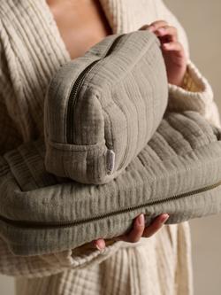 Bedfolk Dream Cotton Make-Up Bag, Moss