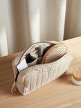 Bedfolk Dream Cotton Make-Up Bag, Fawn