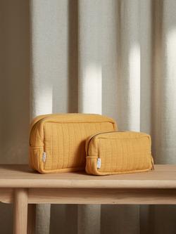 Bedfolk Dream Cotton Wash Bag - view 2, Ochre