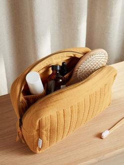 Bedfolk Dream Cotton Wash Bag, Ochre