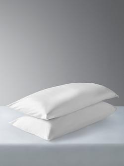 John Lewis Natural Cotton Kingsize Pillow Liners, Pair, White