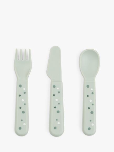 Done by Deer Foodie Baby Cutlery Set, Green