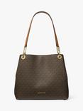 Michael Kors Kensington Logo Tote Bag, Brown/Acorn