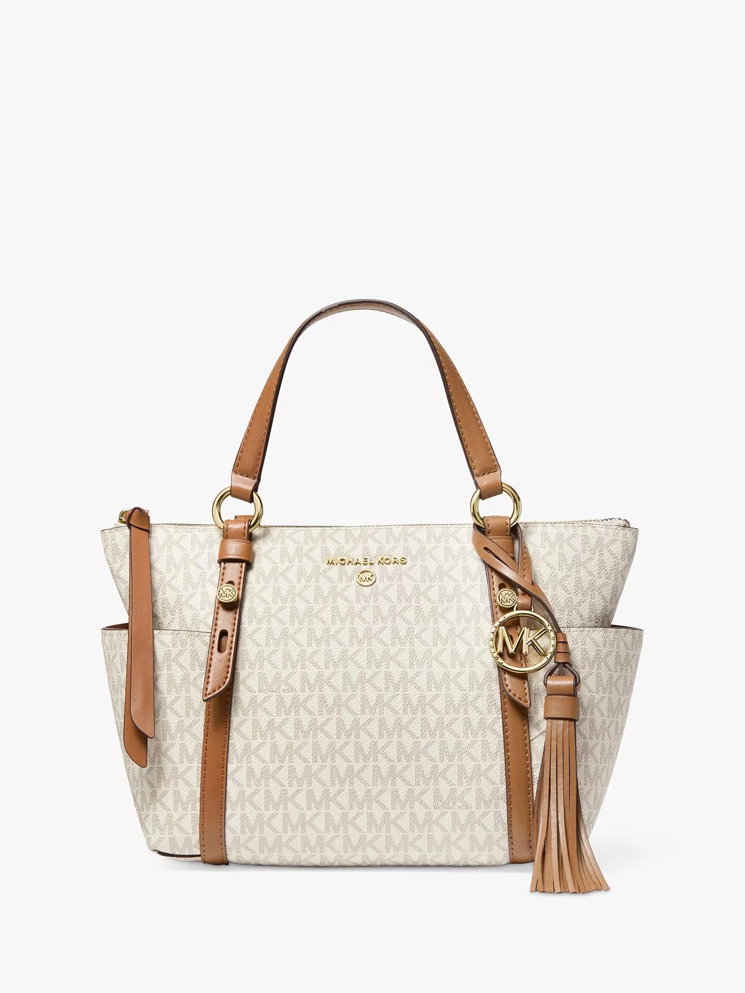 Michael Kors Sullivan Logo Tote Bag Vanilla Acorn